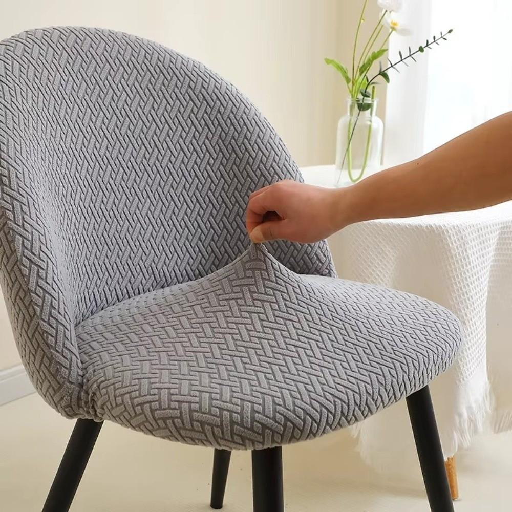 Anti-slip Integrated Seat Cover Curved Duckbill Stool Slipcover  for Home Banquet Wedding