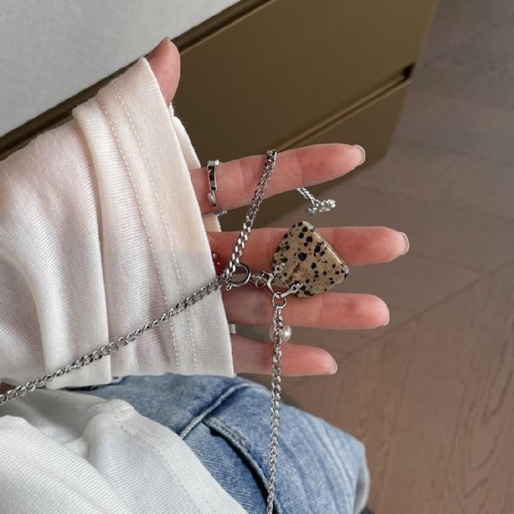 Small Bag Pendant Necklace Chain Necklace Small Bag Neck Jewelry Titanium Steel Texture for Women Who Love Details
