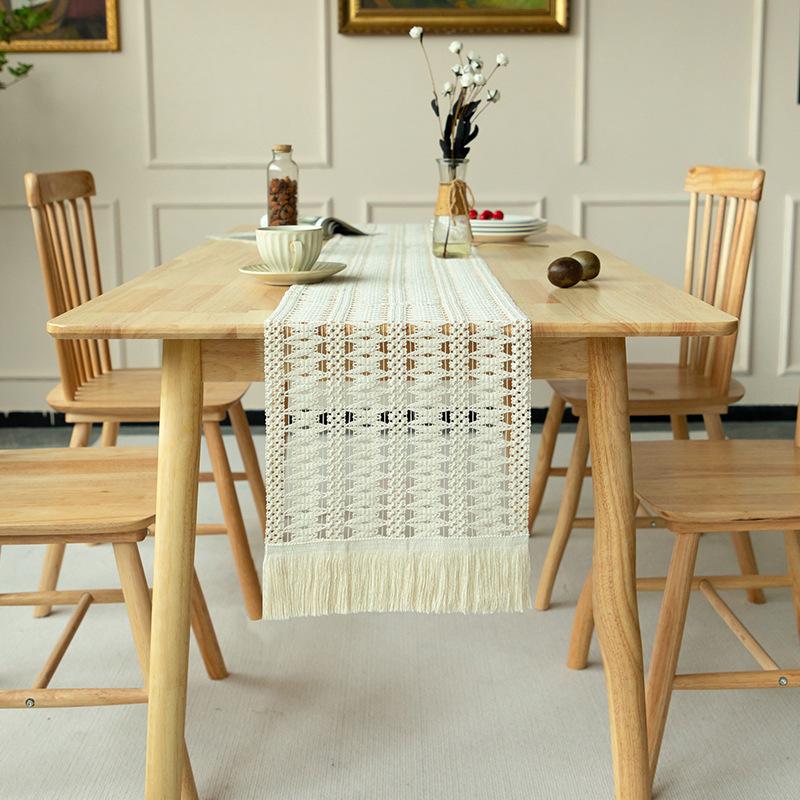 

Дорожка для стола в стиле бохо, деревенский лен, дорожки для стола в стиле бохо, плетеные полосатые, дорожки для стола ручной работы с кисточками для свадьбы, обеда Other&30x120cm