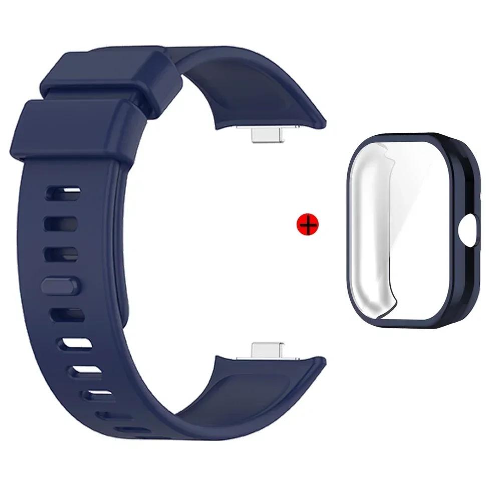 Watchband + Case For Xiaomi Redmi Watch 4 Strap Replacement Silicone Strap For Xiaomi Redmi Watch4 Correa Bracelet Cases Cover