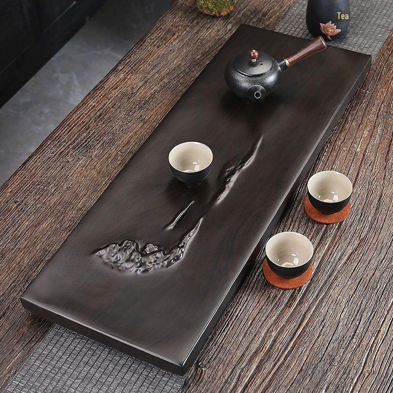 Поддон для чая Гунфу из массива дерева Song Yun Qing с дренажем