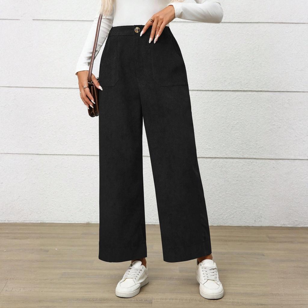 Women's Straight Pants Fashion Casual Pants Nine Point Harlan Pants