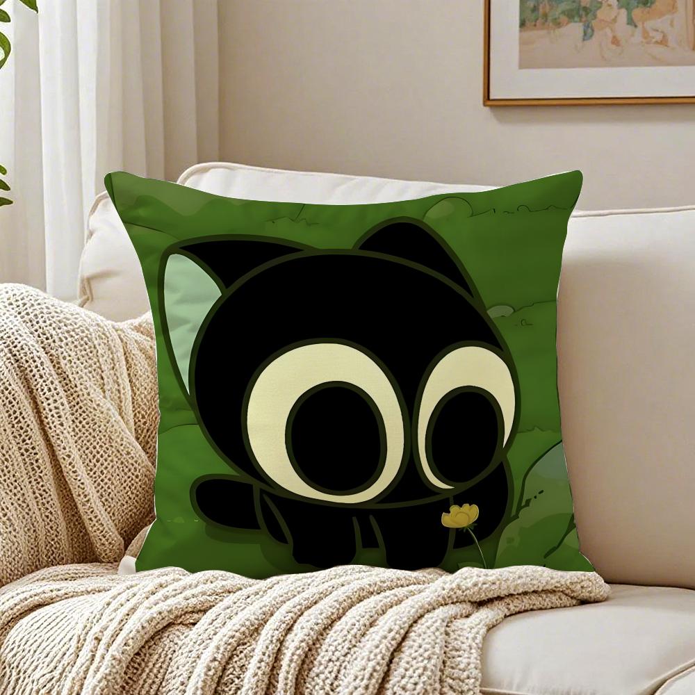 TThe Legend of Hei Cushion Cover Linen Pillowcase Soft for Sofa Bed Home Room Decor