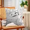 Suzume daijin Pillow Cases for Bedroom Living Room Sofa Home Decor Polyester Cushion Cover with Zipper