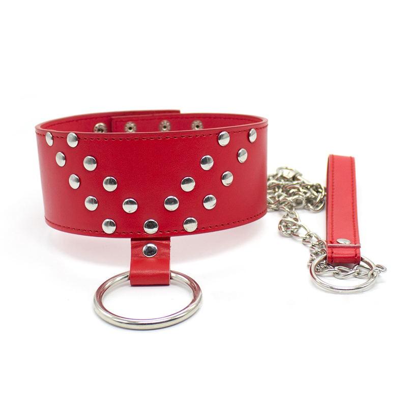 Měkká PU kůže, nýt, nákrčník, řemínek na krk Fetish Bondage Erotic Cosplay BDSM Sexuální hračka