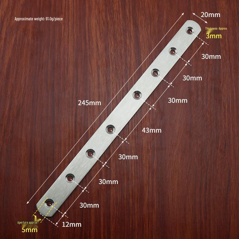 Stainless Steel 90° L-Shaped Right Angle Corner Bracket Connector