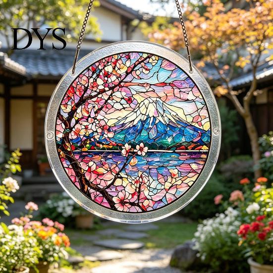 Irregular Shape Puzzle Pieces Acrylic Jigsaw Suncatcher Stained Glass Window Hanging Ornament DIY Puzzles Hands-on Activity Sun Catcher Panel for Home