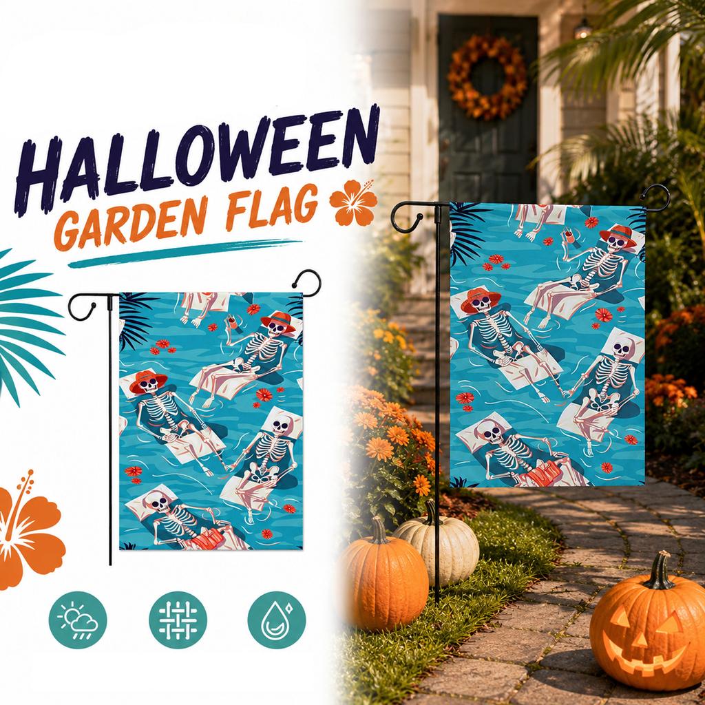 Garden Flag with Straight Line Design for Outdoor Home Decor