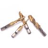 M3-M10 Coadă Hexagonală Titanizată HSS Burghie Mână pentru Filetat Metric