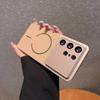 Original Leather Camera Protect Phone Case For Samsung S26 S25 S24 FE Ultra Plus For Magsafe Magnetic Charging Shockproof Cover