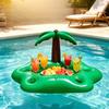 Aufblasbare Regenbogenwolke Eisbar-Tablett Kokospalme Becherhalter Schwimmendes Getränkeregal Für Sommer-Poolparty Getränkeaufbewahrung Dekoration