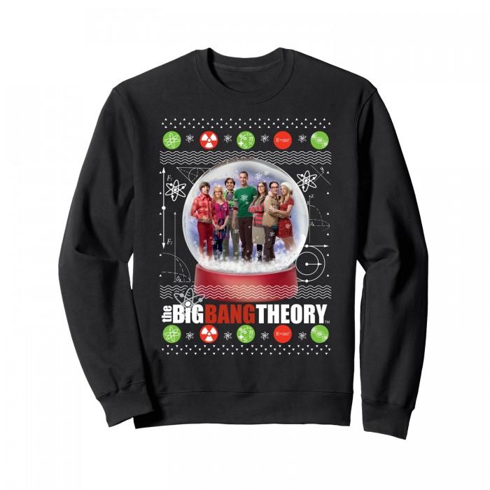 The Big Bang Theory Boys Snow Globe Christmas Sweatshirt