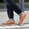 Men's Genuine Leather Casual Shoes Business Casual Shoes Comfortable Soft Sole Anti Slip Lazy Driving Shoes