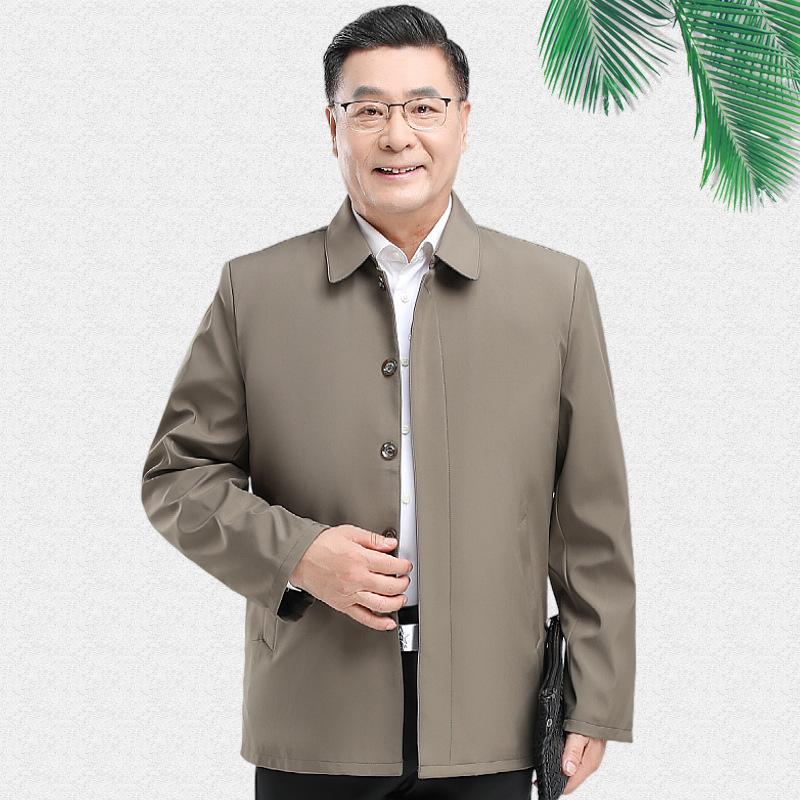 Herren Frühling Business Casual Jacke für Mittelalte und Ältere
