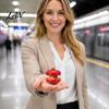 Relaxation Desk Toy Rolling Ball Fidget Spinner Toy, Rotatable Spinning Top Stress Relief Double Track Marble Run Fingertip Gyro for Adults