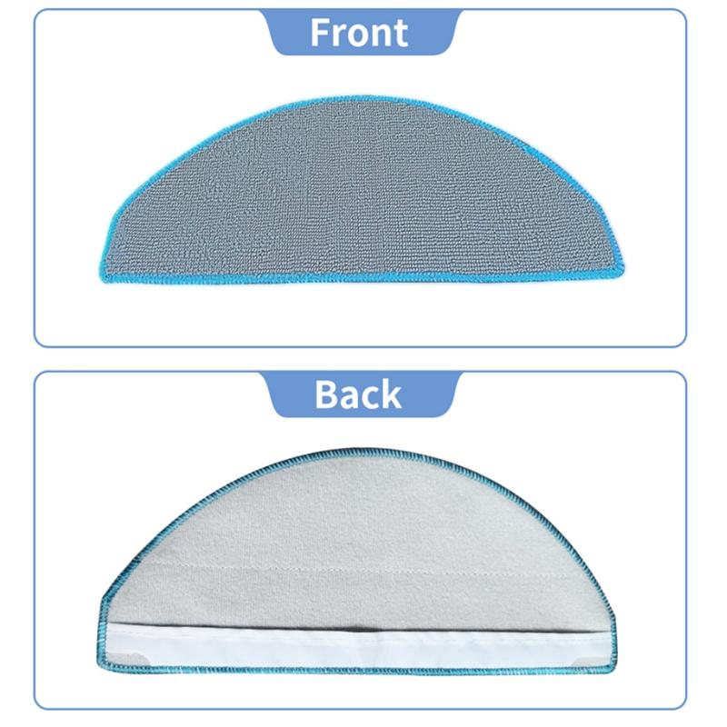 B69A 6PCS Mop Pad Replacement Part For Irobot Roomba Combo Essential Y0112 Vacuum Cleaner Washable Microfiber Mop Pad