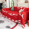 Christmas Festival Decoration Chenille Sofa Cover,All Seasons Blanket Sofa Towel,Living Room Sofa Cover,Anti-cat Scratch Cover