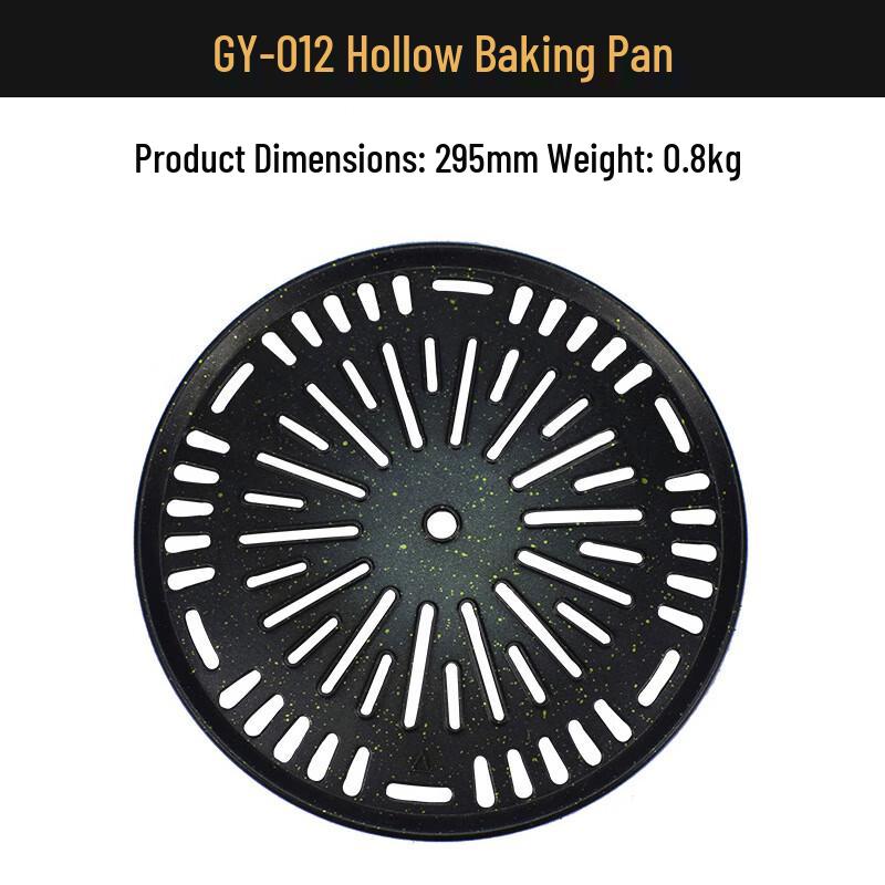 ZISIZ Portable Maifan Stone Non-stick Cast Iron Grill Pan