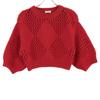 Brunello Cucinelli Red Cropped Cotton Knit Tops S RedUsed