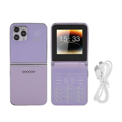 2G Vyklápěcí mobilní telefon s velkými tlačítky pro seniory 2,6 palce 4 karty 4 pohotovostní režimy Rychlá volba Bluetooth Hudba
