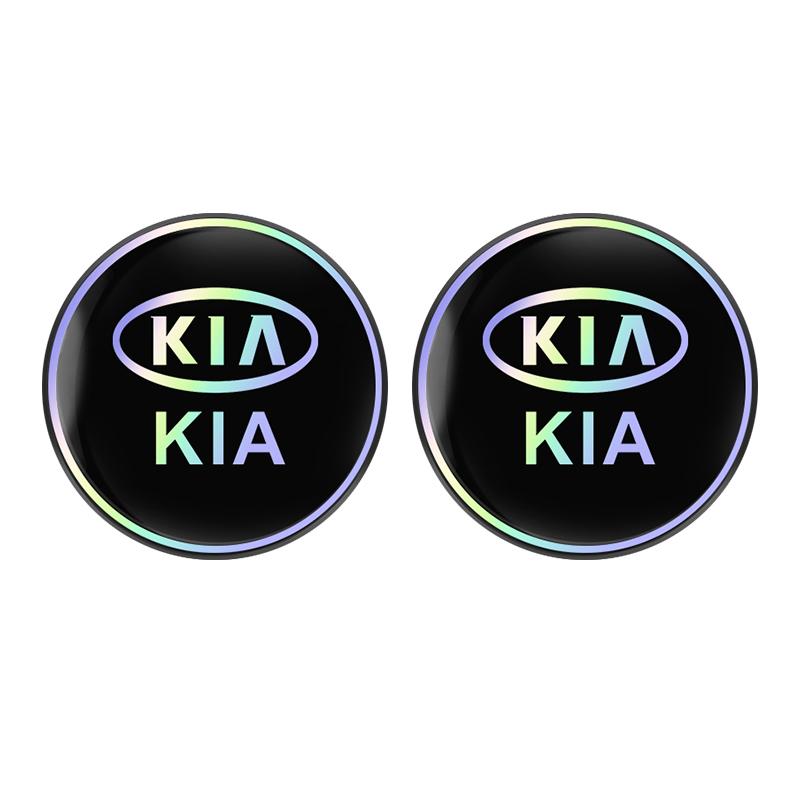 

2Pcs Car Emblem Water Cup Pad Color Insulated Coasters Mat For KIA K5 Sorento Ceed Sportage Carnival Stinger Forte Niro Cadenza