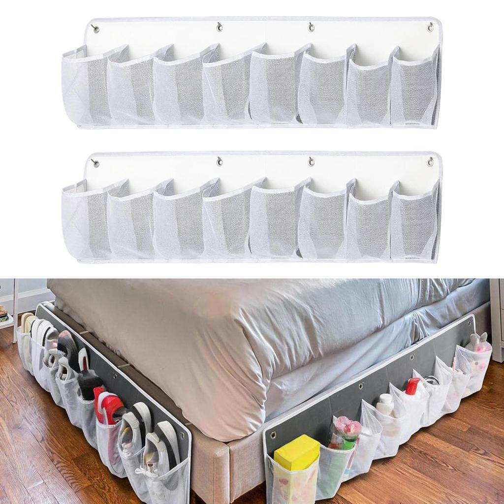 2 Pack Zippered Shoe Storage Bags, Hanging Organizer, Holder, Wear-resistant