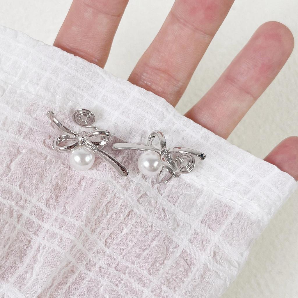Vintage French Pearl No-Pierce Earrings: Elegant Luxury Clip-ons for Women