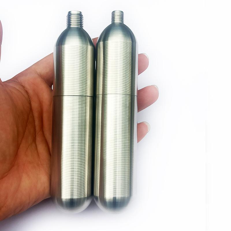 Cartucce di CO2 Ricaricabili da 45g Bombola Ricaricabile per Ciclismo all'Aperto Pompa d'Aria Gonfiabile per Auto Bevande Gassate Produzione di Birra