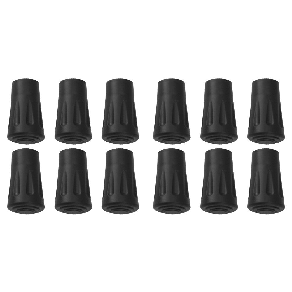 6/12pcs Non-slip Trekking Sticks Protector Cap Tip Walking Stick Bottom Pads Cover Buffer Lightweight for Climbing Hiking