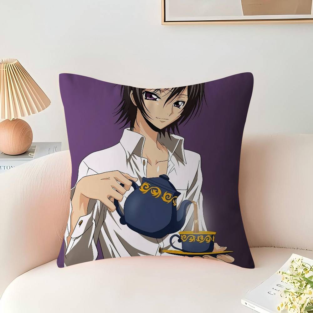 Anime C-Code Geass Lelouch Stitch Lucky Dragon Pillow Cover Sofa Cushion Cover Home Room Decoration Children Gift