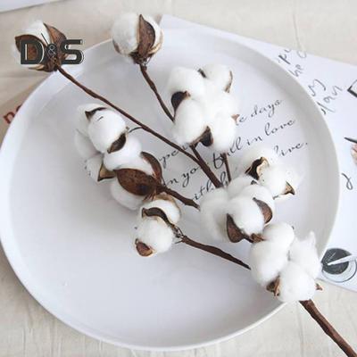 1Pc 10 Head Artificial Flower Easy To Maintain Plastic Cotton Branches Fake Plant Home Decor