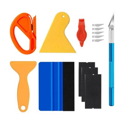 New Car Film Wrap Tool Kit Felt Squeegee Vinyl Scraper Cutter for Vehicle Window Tint Car Accessories Wrapping Tools
