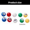 100Pcs Bingo Balls Raffle Bingo Balls Set Numbered Plastic Balls for Game Night Raffle Game Balls Bingo Number Balls