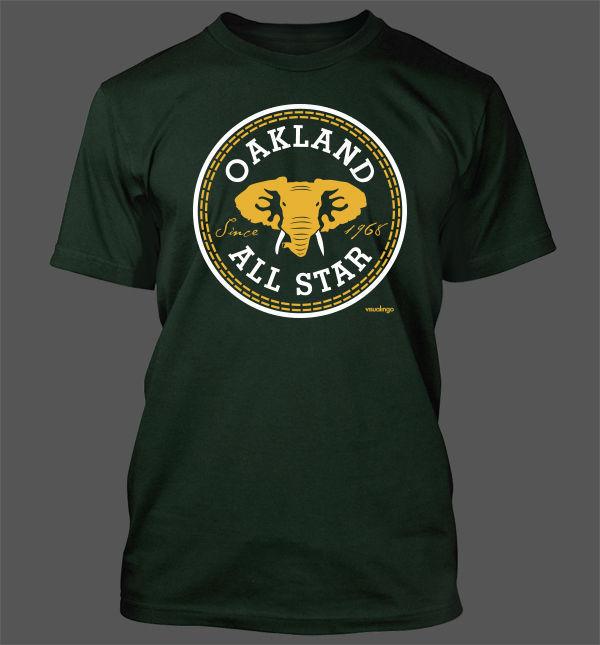 

Oakland All Star T-Shirt - Oakland Athletics A s Baseball Stomper World Series S