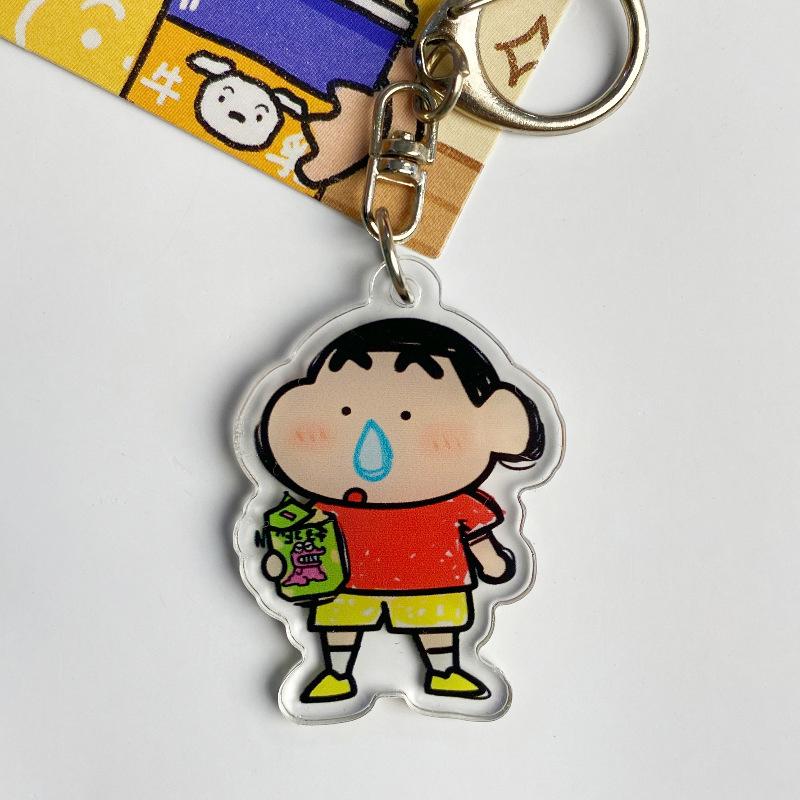 

Kawaii брелок смешной сопли мелок Shinchan аниме милый двухсторонний прозрачный студенческий рюкзак кулон для девочек подарки игрушки