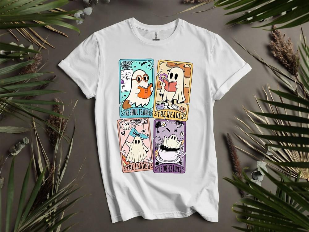 

Учитель Таро Хэллоуин Винтажный Груви Бу Толстовка Футболка Мужская Женская Унисекс AD919 L