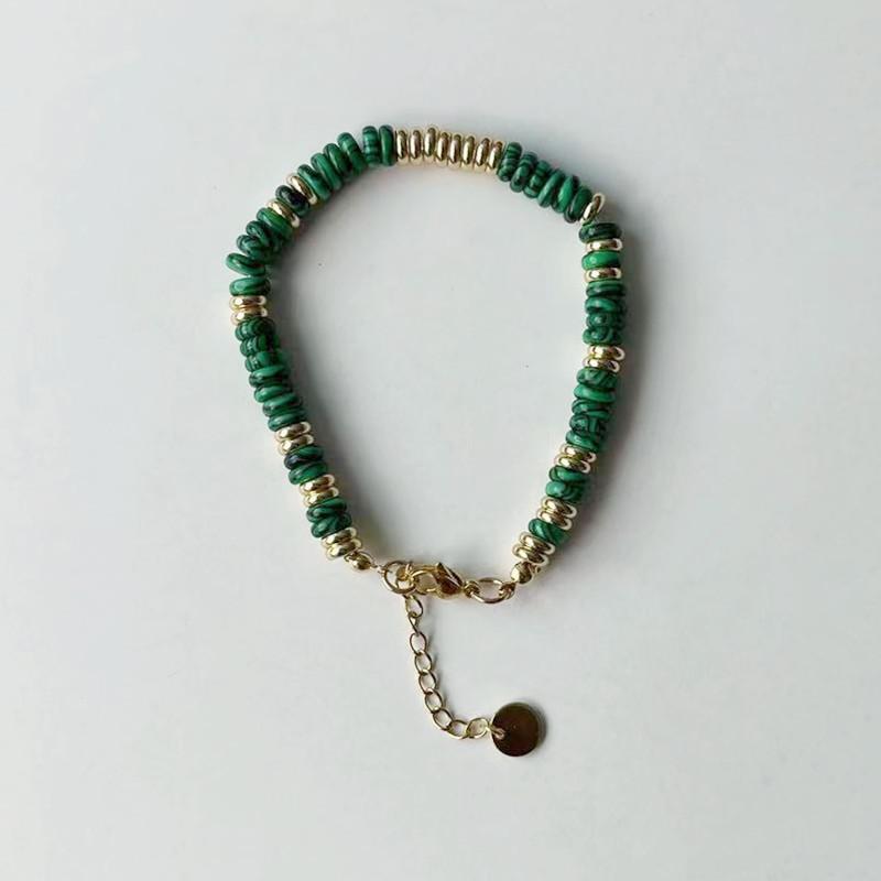Colorful Semi-Precious Stone Beaded Necklace - Handmade Vintage Clavicle Chain with Optional Multi-Color Design