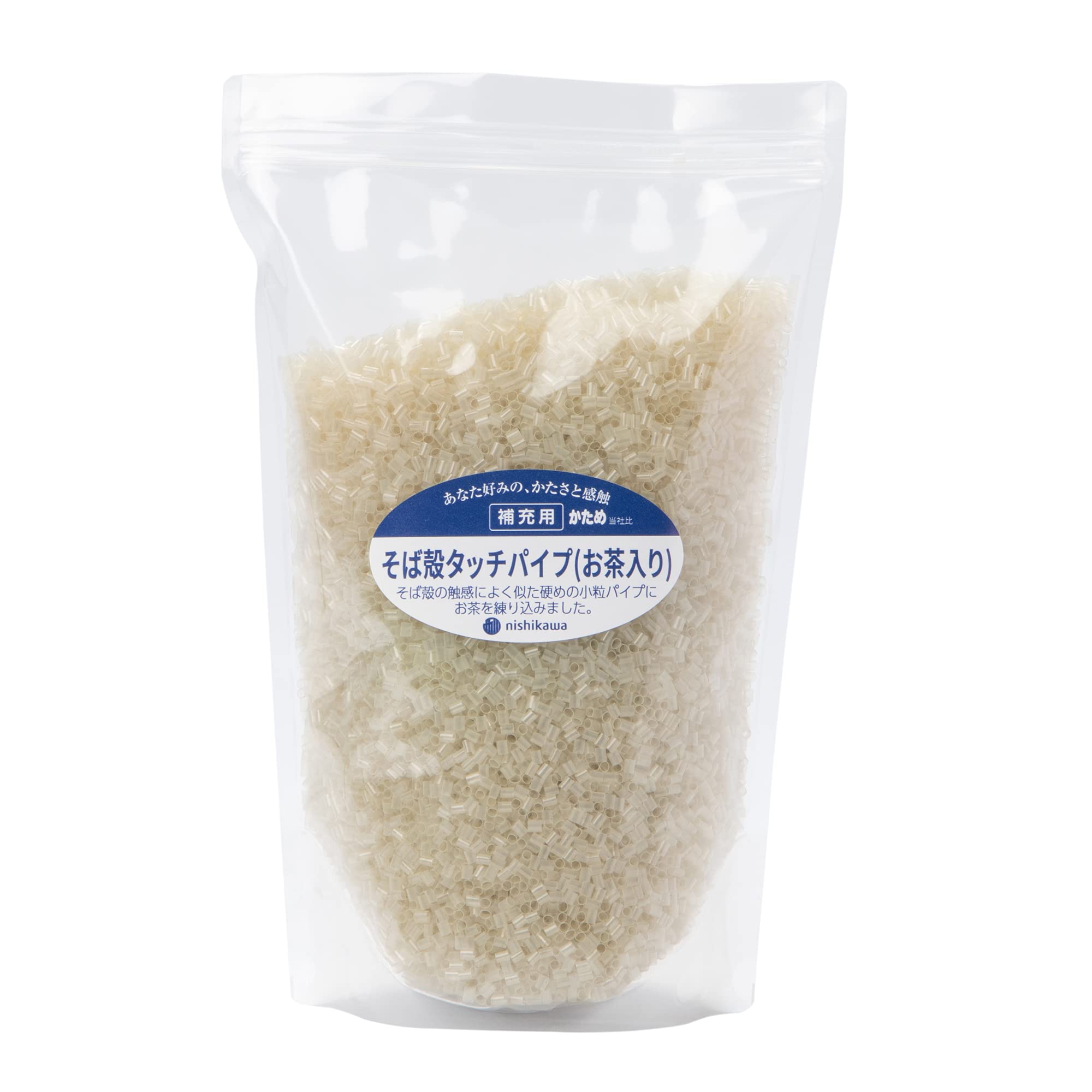 

Nishikawa Pipe Pillow Refill Pack, 240g, Buckwheat Husk Touch Pipe (with Tea), Made in Japan, for Fine Smooth, White, EH91134004M