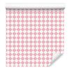 Geometric Diamonds Wallpaper Coral and White for Living Room and Bedroom 50x1000