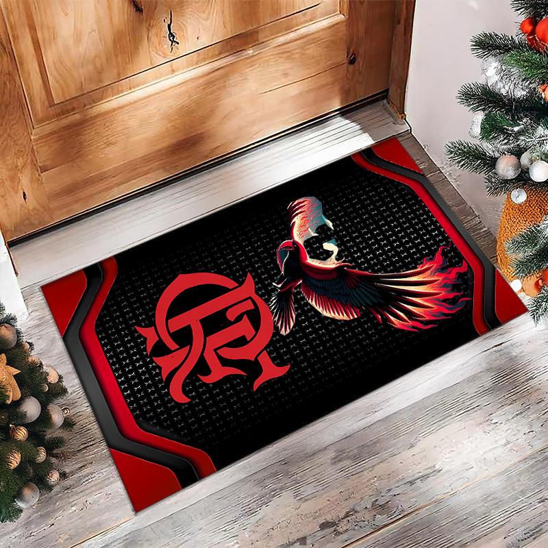 Flamengo - Printed Flannel Area Rug Non Slip Soft Polyester Floor Carpet Indoor Decor Mat for Bedroom Living Room Sofa