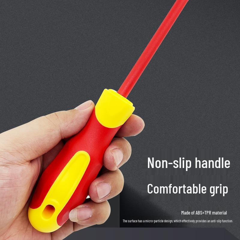 High Hardness Insulated Magnetic Screwdriver Set: Phillips & Flathead for Household Use