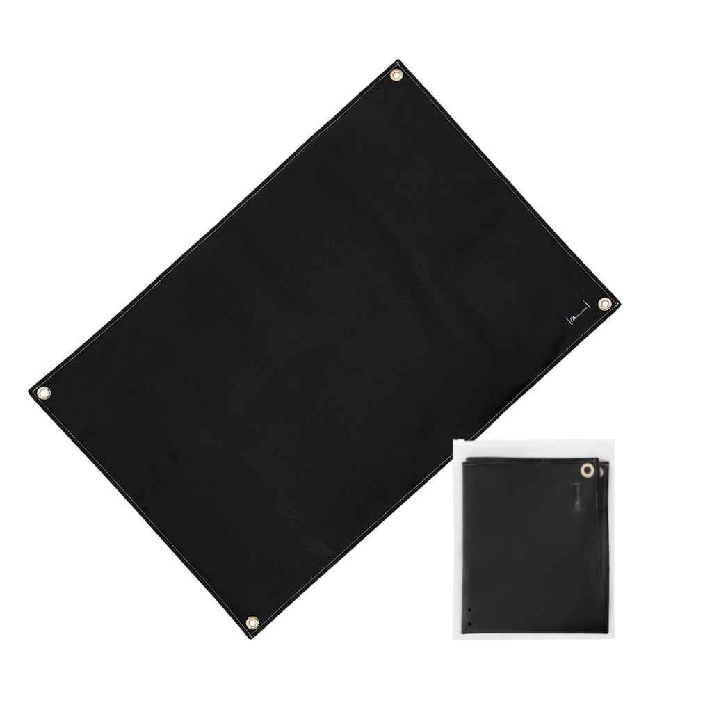 MOON LENCE Bonfire Sheet Sputter Sheet Fireproof Sheet Glass Fiber Silicone Paint Bonfire Sheet Heat Resistant Sheet Camping Fireproof Heat Resistant