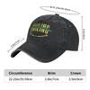 Classic Never Stop Smiling Funny Baseball Cap for Men Women Distressed Denim Snapback Hat  Outdoor Summer Soft Caps Hat