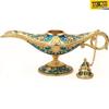 Legend Aladdin's Genie Lamp for Home/Wedding, Collectible Fancy Rare Classic Arabian Costume Props Lamp Pot, Office Table Decoration