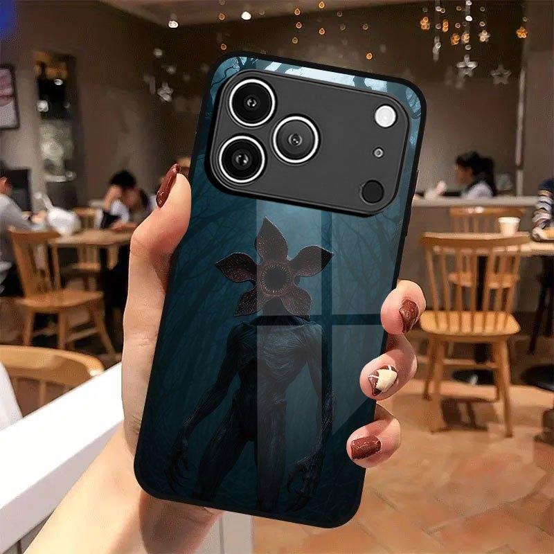 Creative Design Tempered Glass Phone Case Suitable for iPhone17 16 15 14 13 12 11Pro/Max/Plus Anti Drop and Shockproof Backcover
