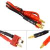 30cm Connector Cable T Plug To 4mm Banana Connector for IMAX B6 B6AC B8 Chargers