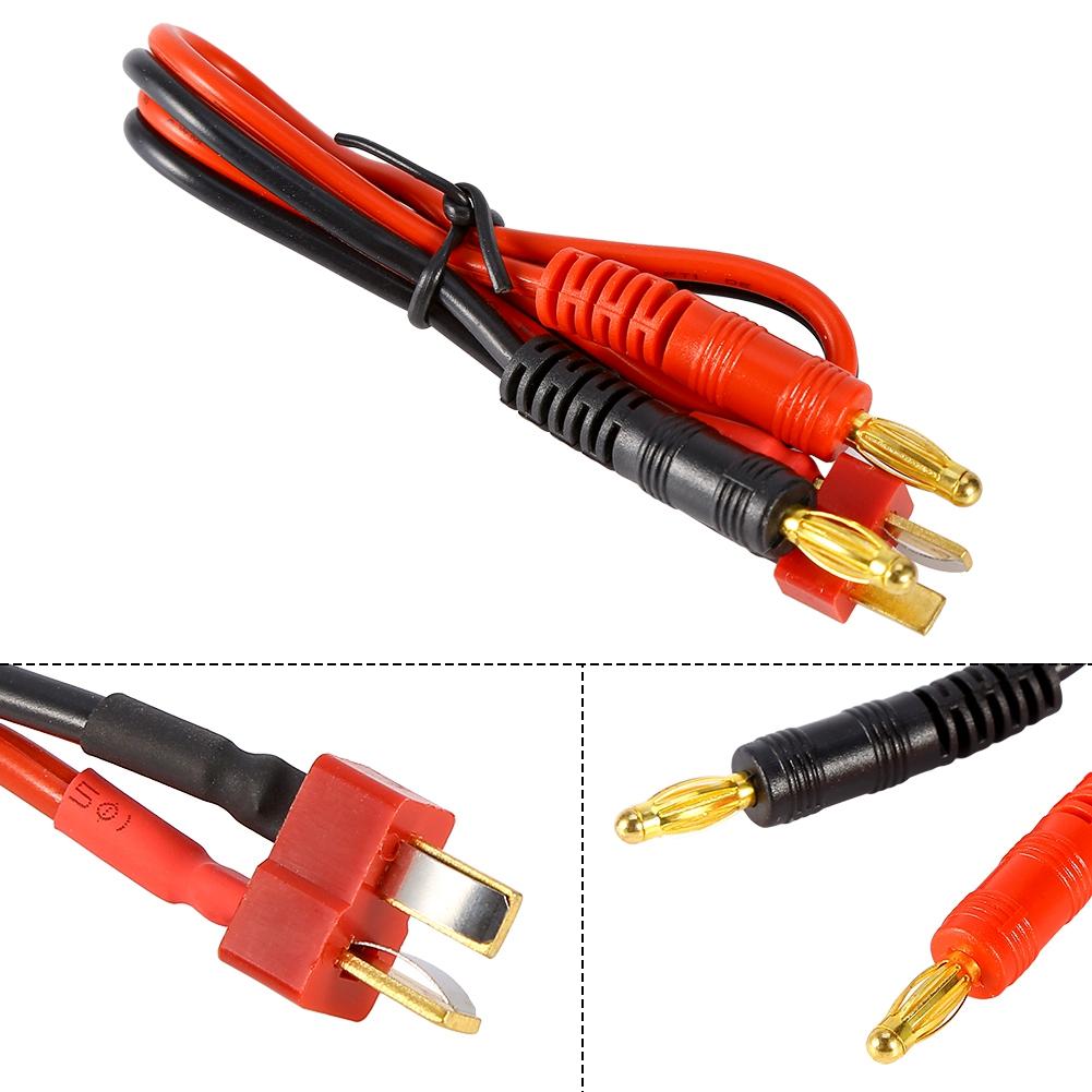 30cm Connector Cable T Plug To 4mm Banana Connector for IMAX B6 B6AC B8 Chargers