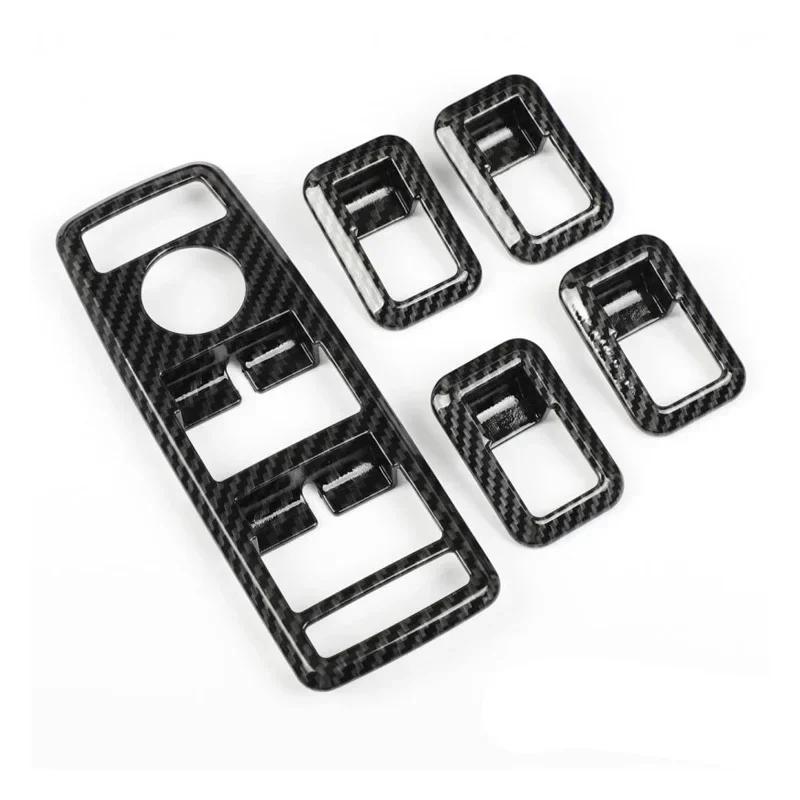 

Car Window Control Lift Switch Panel Cover Trim Carbon Fiber For Mercedes-Benz A B C E Class W176 W246 W204 W212 Auto Decoration Carbon Fiber Look