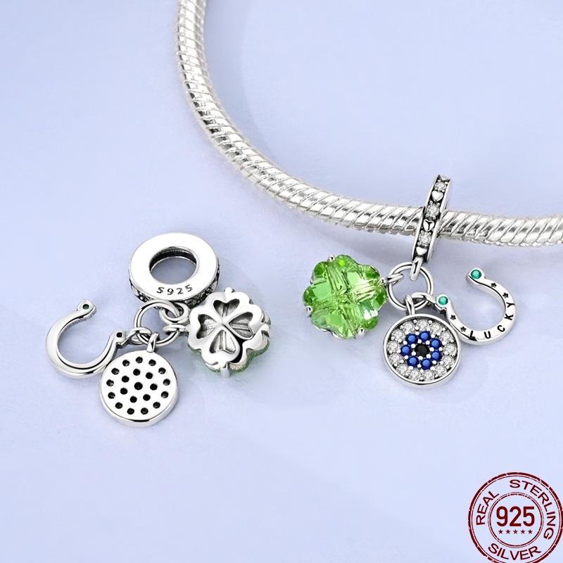 Copper Colorful Beads Youth Multi Series Shiny Inlaid Zircon Pendant Suitable For Pan Original Jewelry Gift