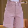 Women's High-Waist Soft Denim Capri: Slimming, Versatile, Casual, A-line, Mid-Length Pants for Summer 2026